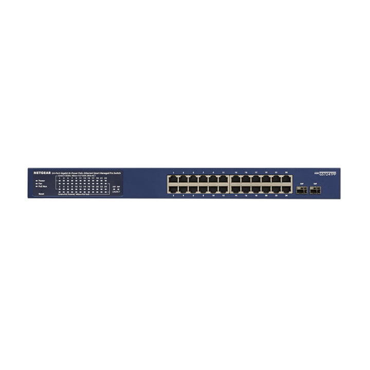 Smart Manage Gigabit Switch Netgear 24 Port Cloud GS724TPP