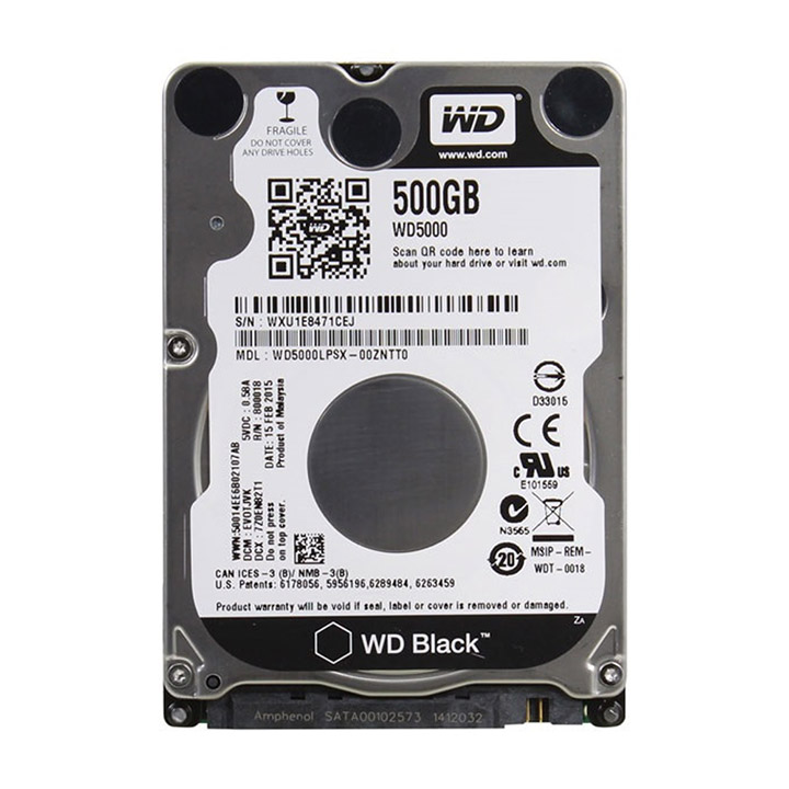 Ổ cứng Laptop HDD WD Black 500GB 2.5