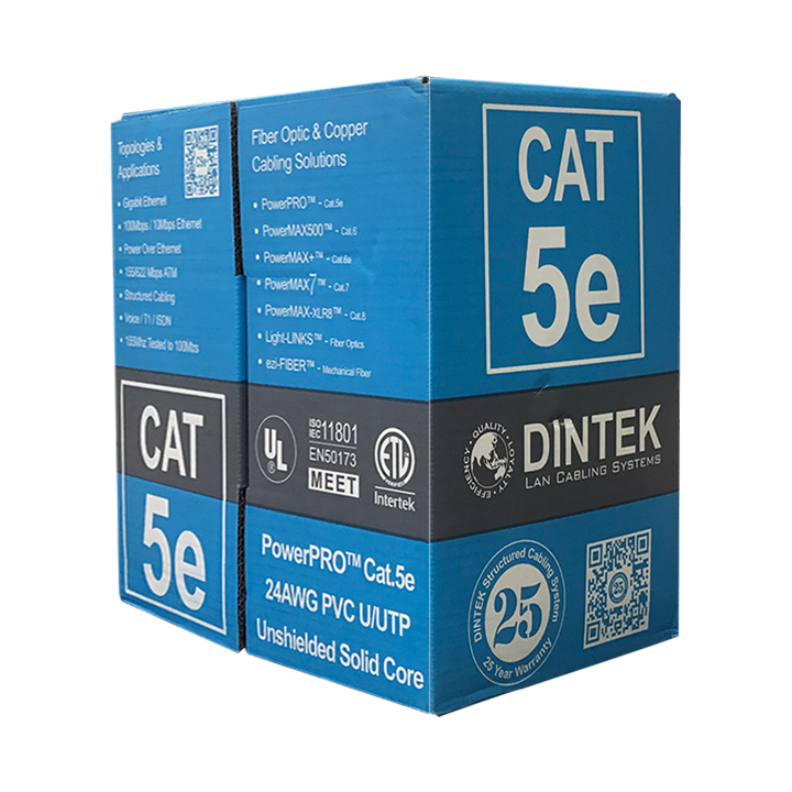 Cáp mạng CAT.5e UTP 305m DINTEK 1101-03029