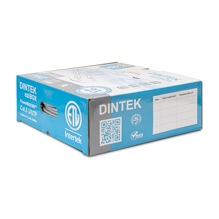 Cáp mạng CAT6 UTP 23AWG 100m DINTEK 1101-04063