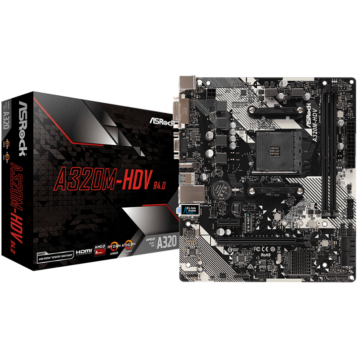 Mainboard ASROCK A320M-HDV R4.0 (AMD)