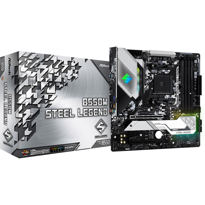 Mainboard ASROCK B550M STEEL LEGEND (AMD)