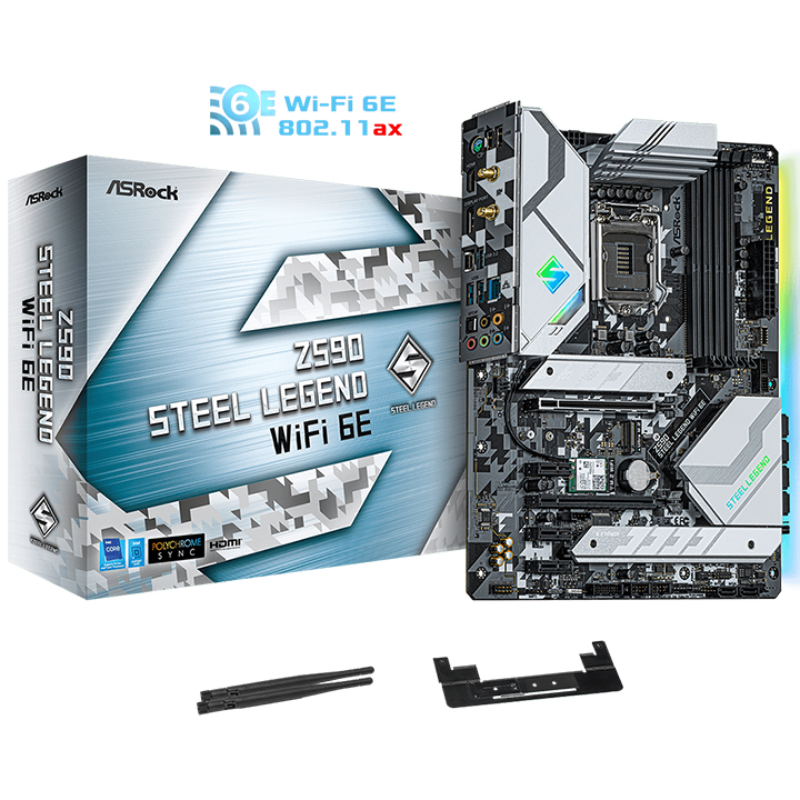 Mainboard ASROCK Z590 Steel Legend WiFi 6E (Intel)