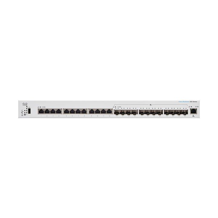 Thiết bị chuyển mạch Cisco CBS350-24XTS-EU (12 x 10G copper + 12 x 10G SFP+  1 x GE OOB)