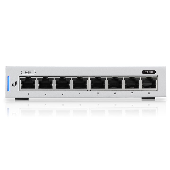 Gigabit Switch 8 Port - 4 Port POE UBIQUITI UniFi Switch US-8