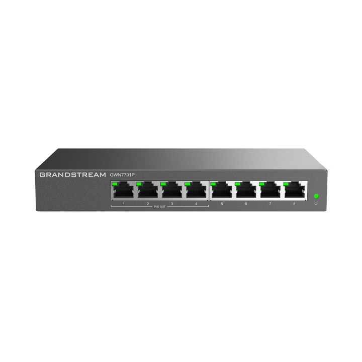 Switch 8 cổng Gigabit PoE Grandstream GWN7701P