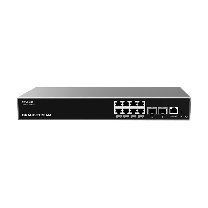 Switch 8 cổng Gigabit PoE Layer 3 Grandstream GWN7811P