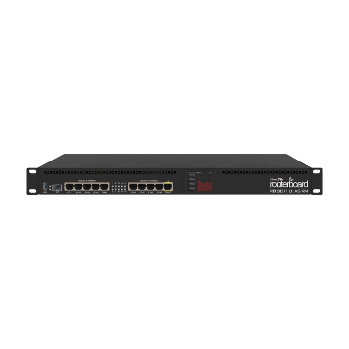 Router cân bằng tải 10 Port MikroTik RB3011UiAS-RM