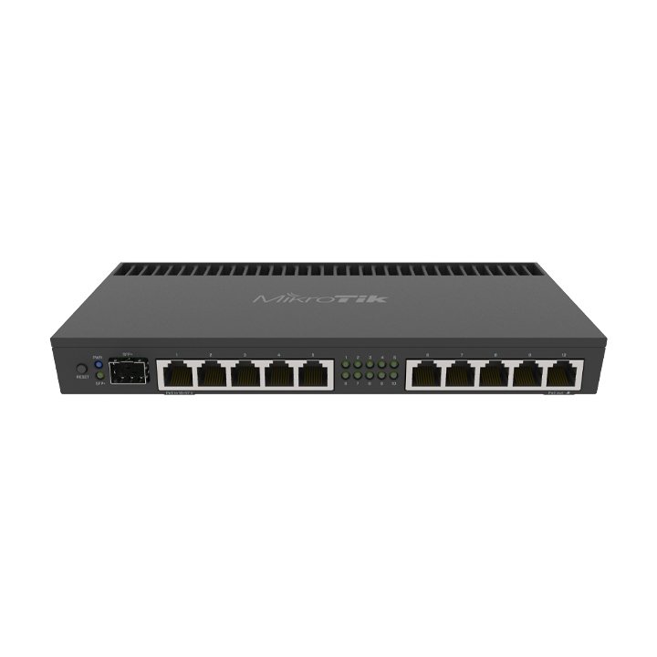 Router cân bằng tải 10 Port MikroTik RB4011iGS+RM