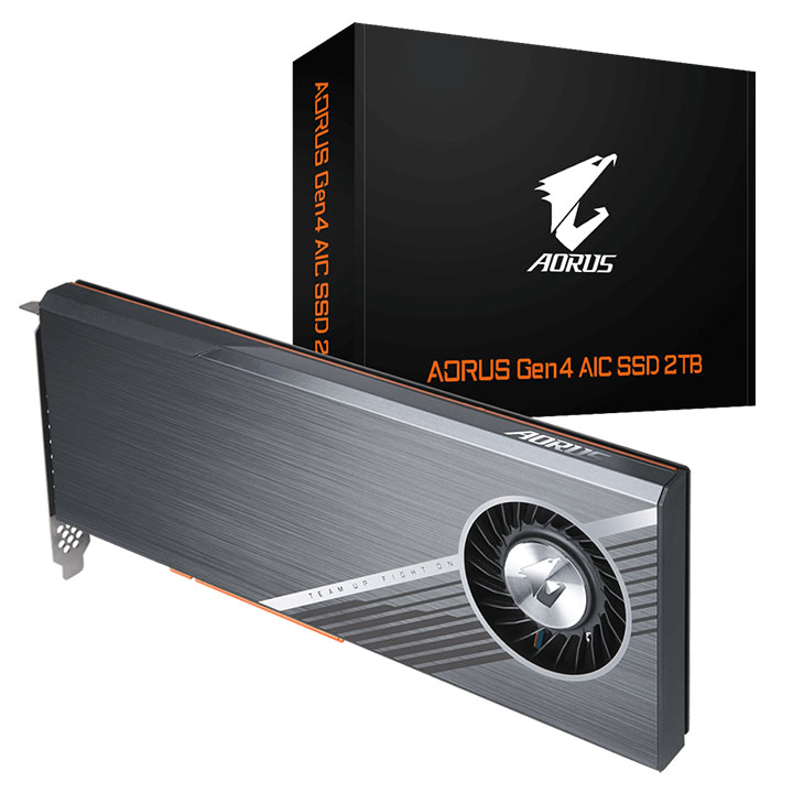 Ổ Cứng SSD Gigabyte AORUS AIC 2TB PCIe NVMe Gen4 x16 GP-ASACNE6200TTTDA