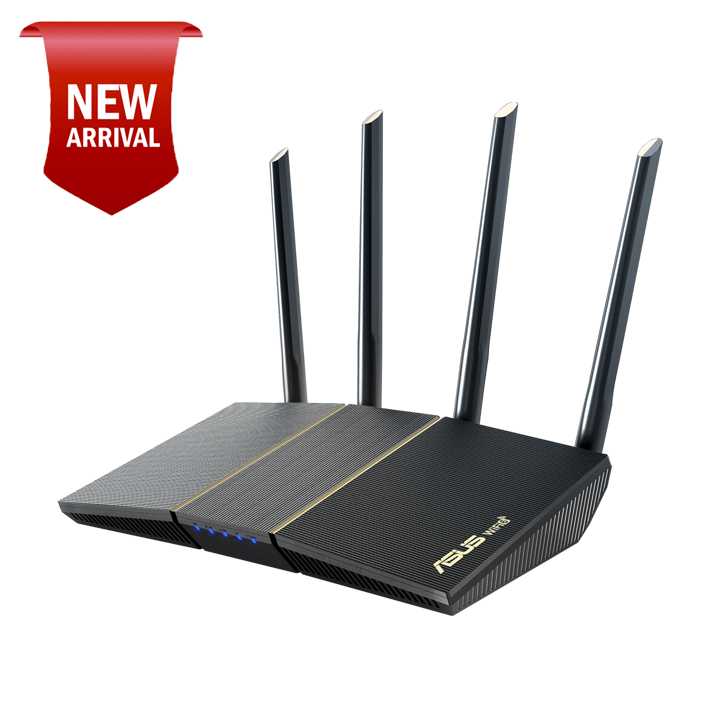 Router Wi-Fi 6 AiMesh Băng tần kép chuẩn AX3000 ASUS RT-AX57