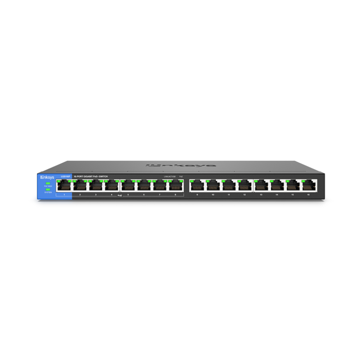 Switch PoE 16 cổng Gigabit Linksys LGS116P