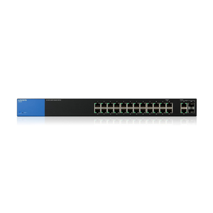 Smart Managed Switch Linksys LGS326 (24 cổng 1G RJ45 + 2 cổng combo 1G RJ45/SFP)