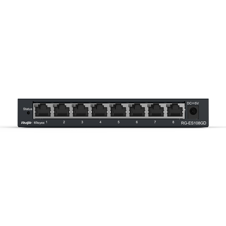 Switch 8 cổng Gigabit vỏ thép Reyee Ruijie RG-ES108GD