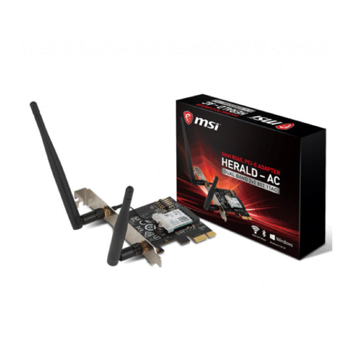 Card mạng MSI HERALD-AC INTEL AC8265 Wi-Fi