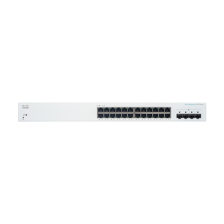 Smart Switch 24 cổng Gigabit Cisco CBS220-24T-4G-EU (24 x 1G RJ45 + 4 x 1G SFP)