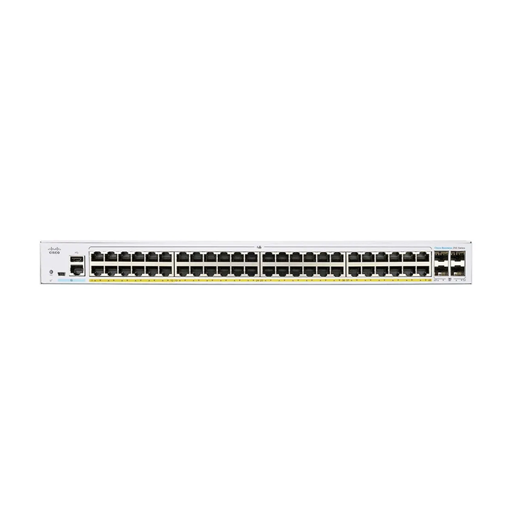 Smart Switch 48 cổng Gigabit PoE 195W + 4 x 1G SFP Cisco CBS250-48PP-4G-EU