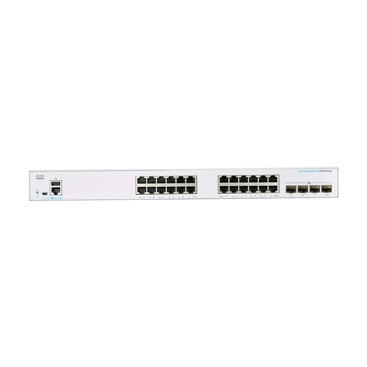 Managed Switch 24 cổng Gigabit + 4 x 1G SFP Cisco CBS350-24T-4G-EU