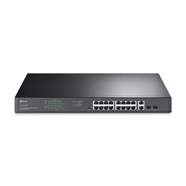 Smart Switch 16 cổng Gigabit PoE+ TP-Link TL-SG1218MPE