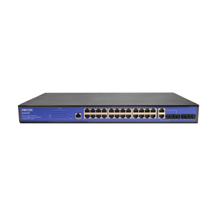 Managed Switch 24 cổng Gigabit PoE APTEK SG2244P