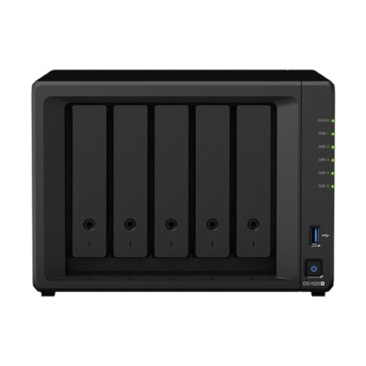 Thiết bị lưu trữ NAS Synology 5 bays + 2 NVME DS1520+