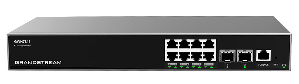 Switch 8 cổng Gigabit Layer 3 Grandstream GWN7811