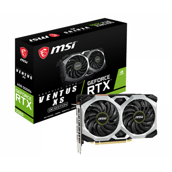 Card màn hình MSI RTX 2060 Ventus XS 6G OC