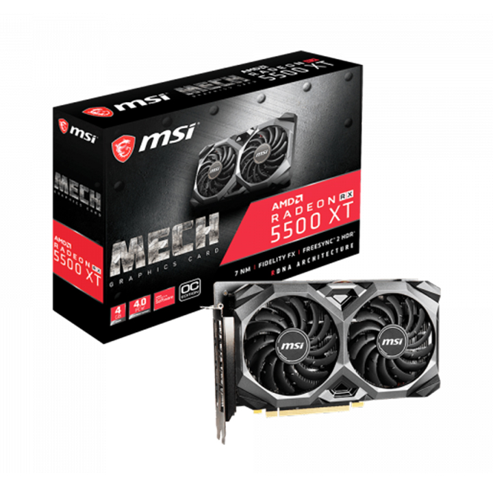 Card màn hình MSI Radeon RX 5500 XT MECH 4G OC