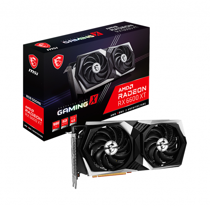 Card màn hình MSI Radeon RX 6600 XT Gaming X 8G