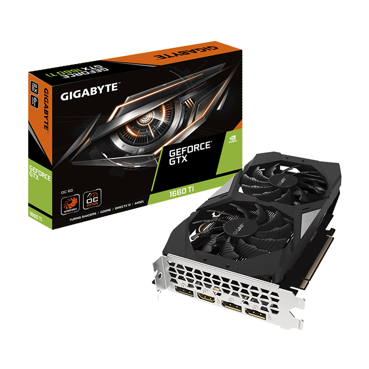 Card màn hình Gigabyte GeForce® GTX 1660 Ti OC 6G GV-N166TOC-6GD