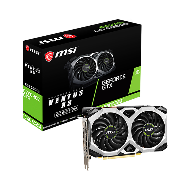 Card màn hình MSI GeForce GTX 1660 SUPER Ventus XS OC