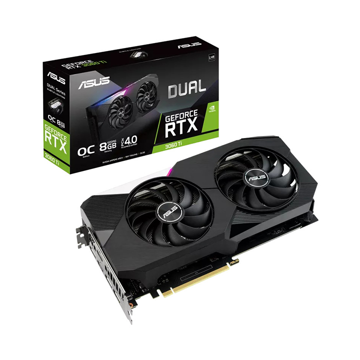 Card màn hình Asus Dual GeForce RTX 3060 Ti V2 OC Edition O8GB GDDR6