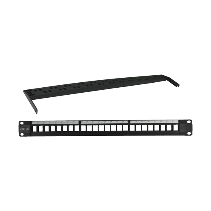 Khung thanh phối cáp 24 Port rỗng 19 inch DINTEK 1406-00041