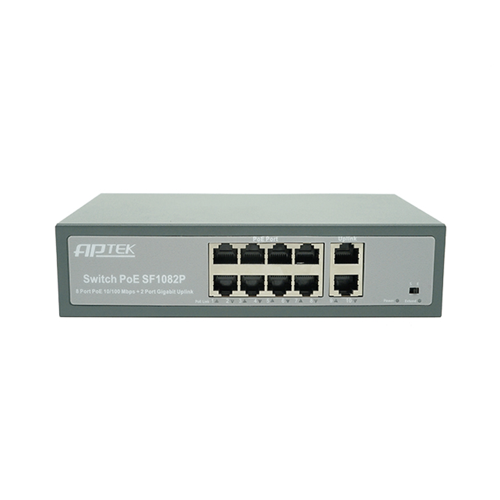 Unmanaged Switch 8 port 100Mbps PoE APTEK SF1082P