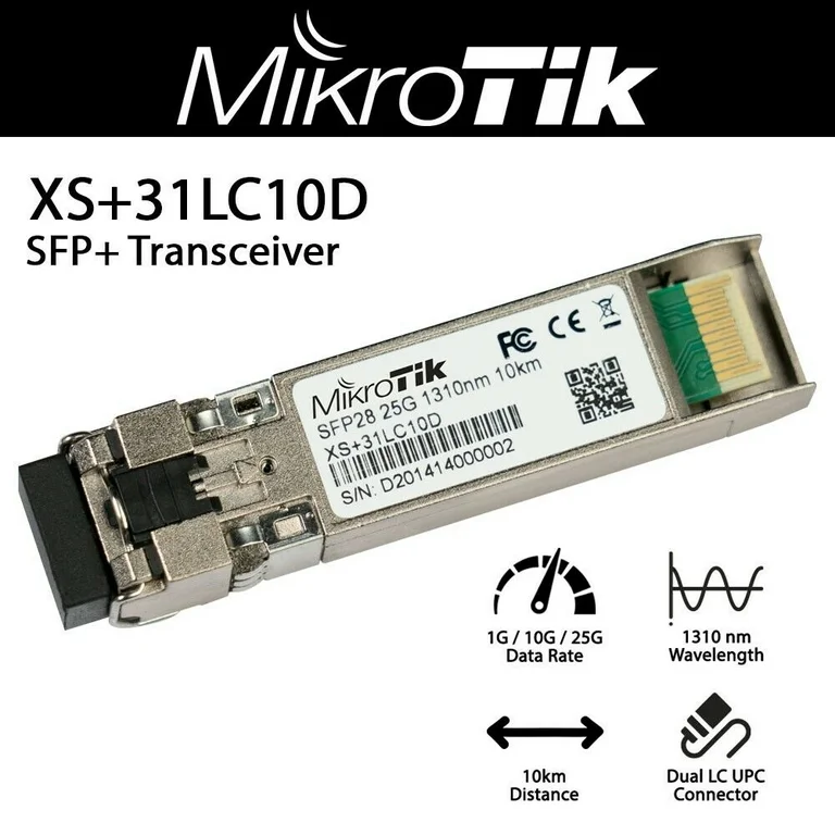 Module quang SFP Single-mode Duplex LC MikroTik XS+31LC10D