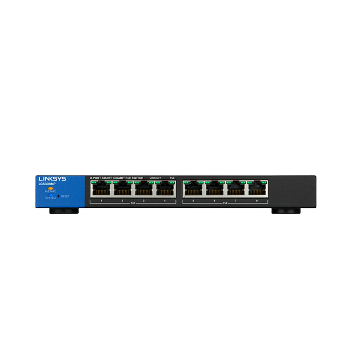 Smart Gigabit Switch POE Linksys 8 Port LGS308MP