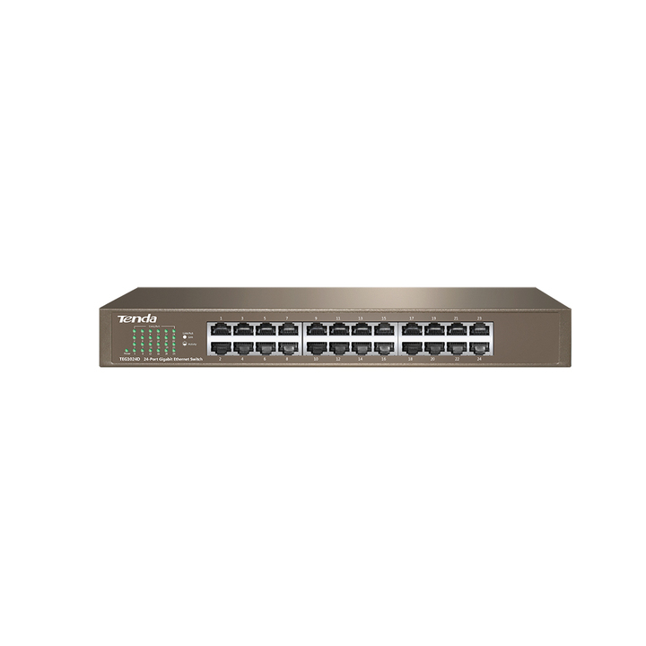 Gigabit Switch 24 cổng vỏ thép 13 inch TENDA TEG1024D