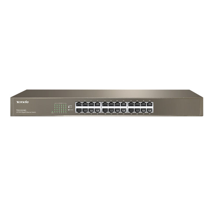 Gigabit Switch 24 cổng vỏ thép 19 inch TENDA TEG1024G