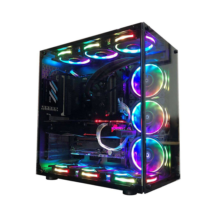 Vỏ Case Xigmatek AQUARIUS PLUS BLACK EN43330 - NO FAN