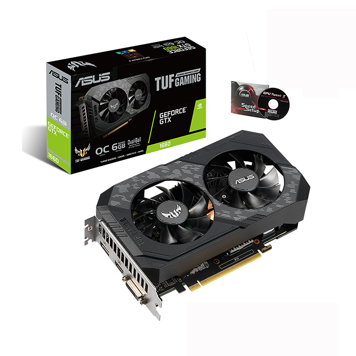 Card màn hình Asus GeForce GTX 1660 OC Edition O6GB GDDR5