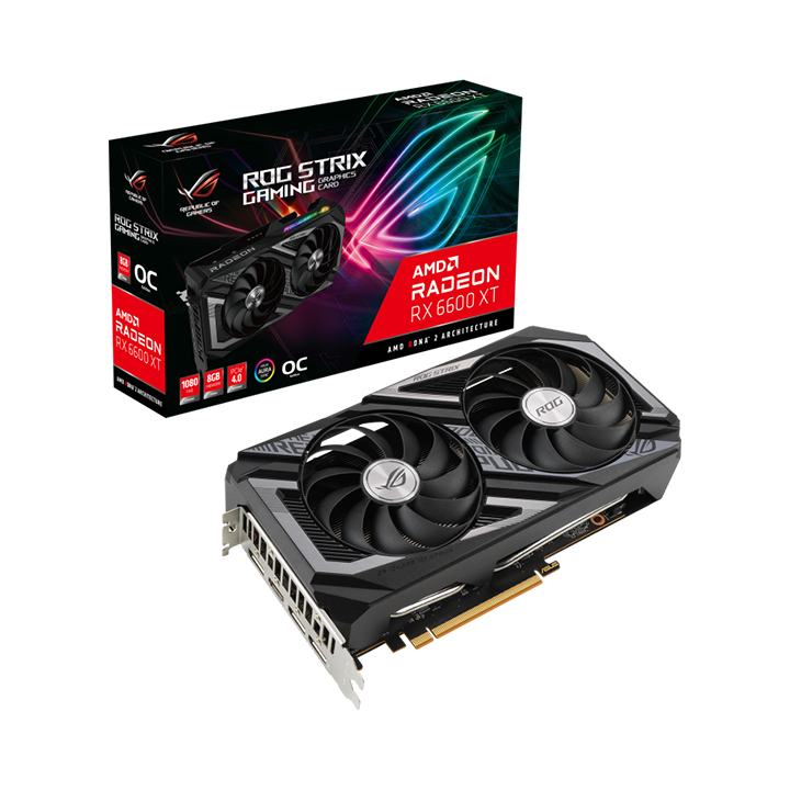 Card màn hình Asus ROG Strix Radeon RX 6600 XT OC Edition 8GB GDDR6