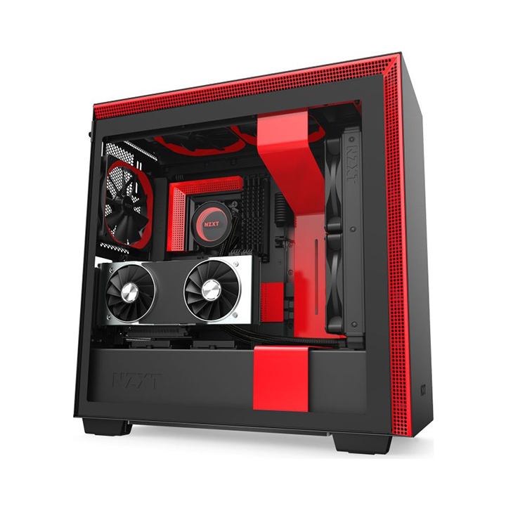 Case NZXT H710i Matte Black Red