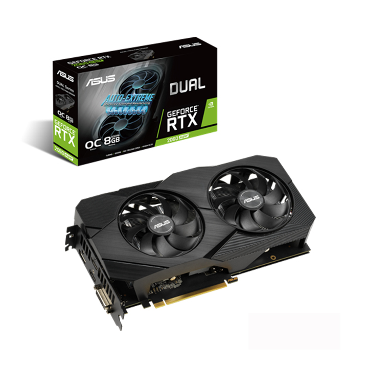 Card màn hình Asus GeForce RTX 2060 SUPER EVO V2 OC Edition 8GB GDDR6 Dual (DUAL-RTX2060S-O8G-EVO-V2)