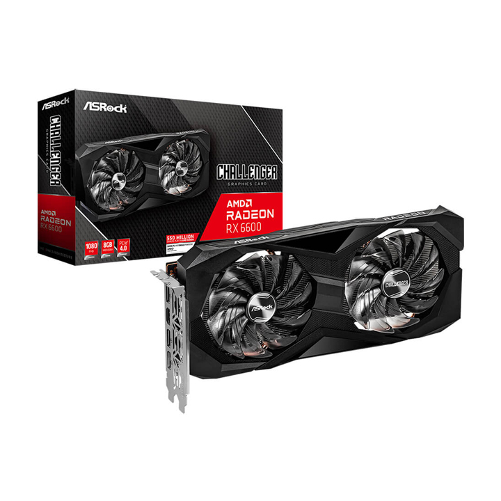 Card màn hình Asrock Radeon RX 6600 Challenger D 8GB (RX 6600 CLD 8G)