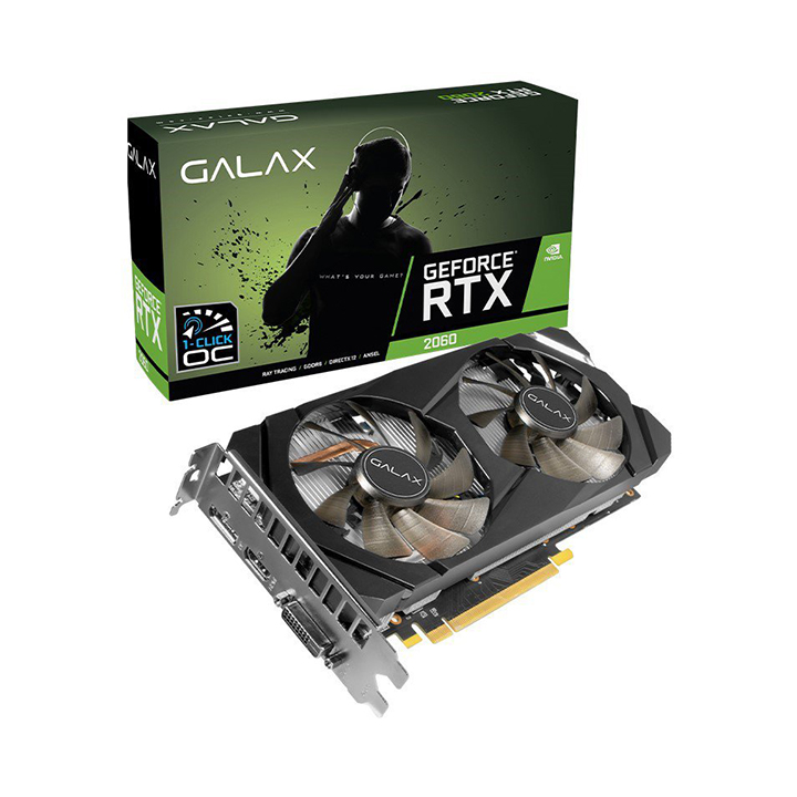 Card màn hình Galax GeForce RTX 2060 (1-Click OC) 6GB GDDR6 (26NRL7HPX7OC)