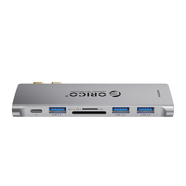 Đế cắm (Docking) đa năng 6 trong 1 cổng Type C - MacBook ORICO 2CT-6TS-GY-BP