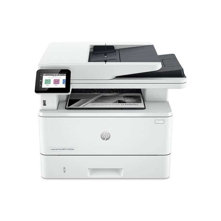 Máy in trắng đen A4 HP LaserJet Pro MFP 4103fdw (2Z629A)