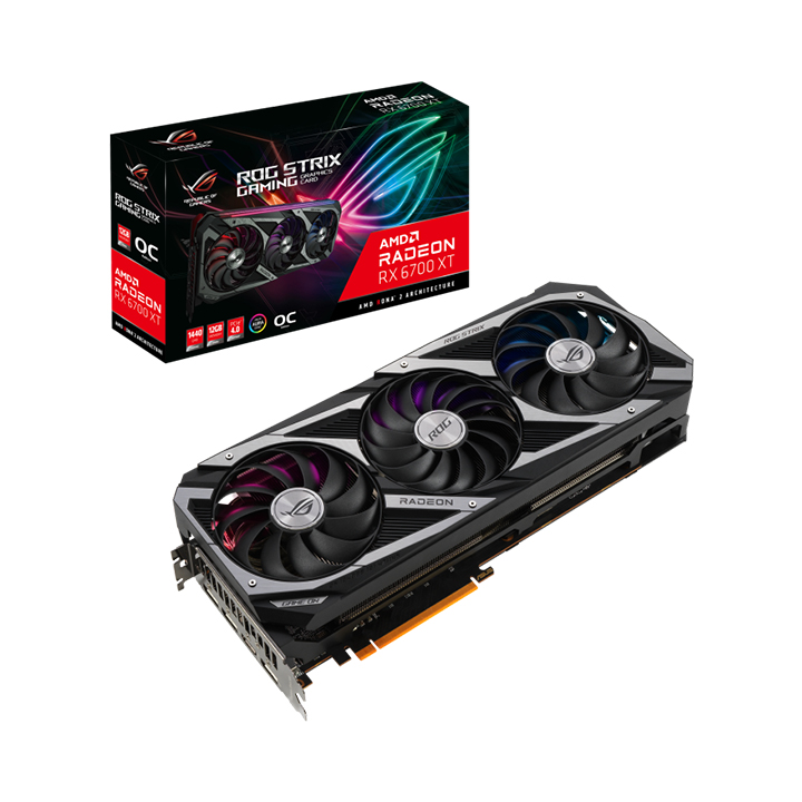 Card màn hình Asus ROG STRIX Radeon RX 6700 XT O16G OC Edition GAMING GDDR6