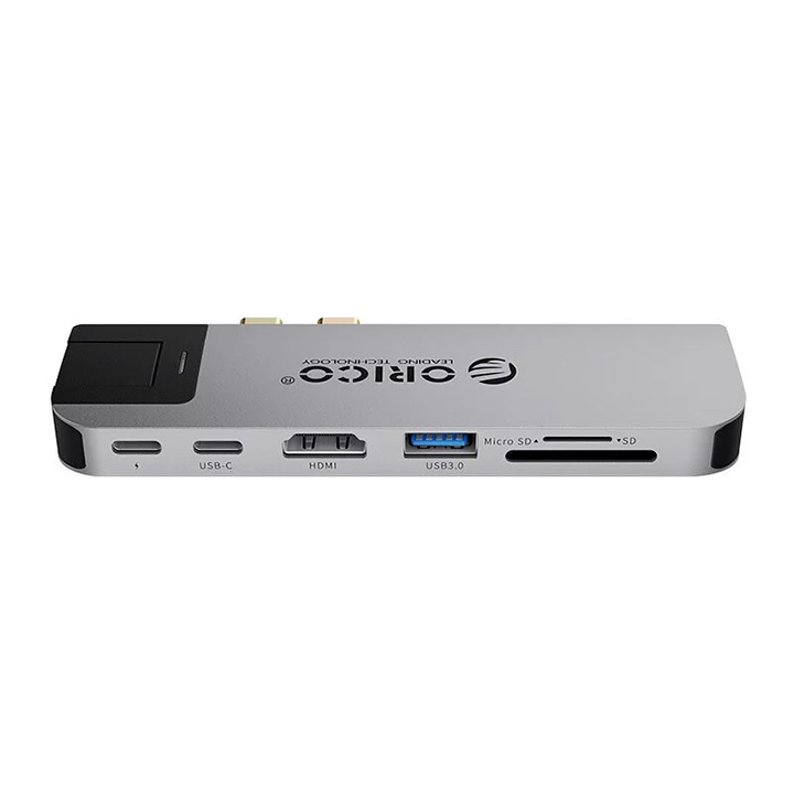 Đế cắm (Docking) đa năng 8 trong 1 cổng Type C - MacBook ORICO 2CT-8HR-GY-BP