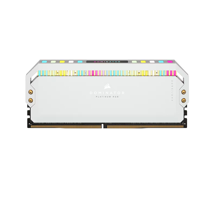 Kit Ram Corsair Dominator RGB White DDR5 5200MHz 64GB (2×32GB) CMT64GX5M2B5200C40W